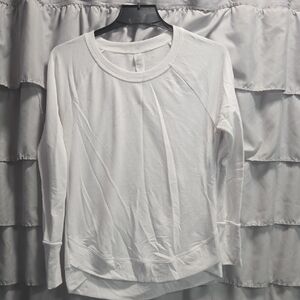 Balance Collection White Long Sleeve Tee